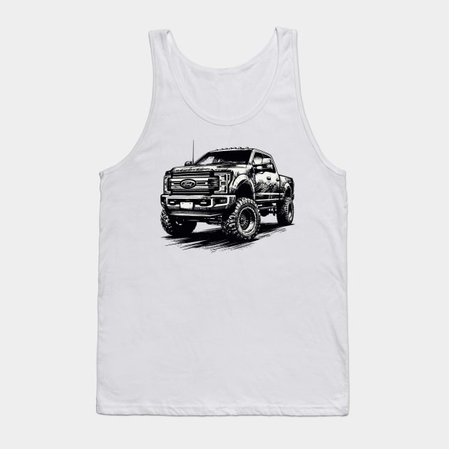 Ford F250 Tank Top by Vehicles-Art